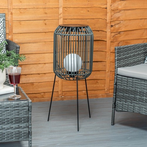 Solar outdoor black squat - solar,