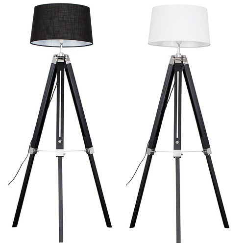 Wooden tripod floor lamp tall - wooden,