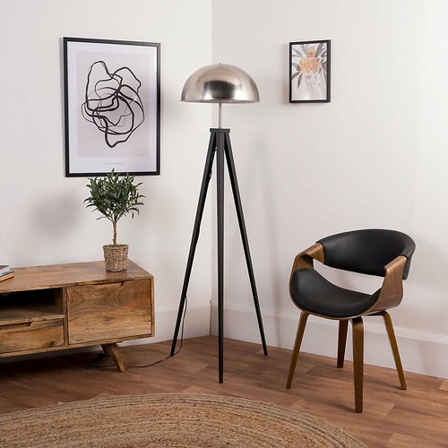 Large tripod floor lamp metal - floor,