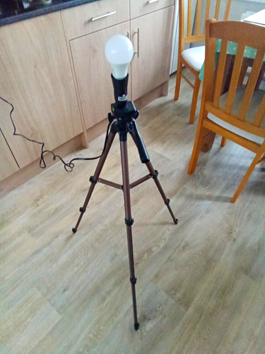 Black tripod floor lamp - black,