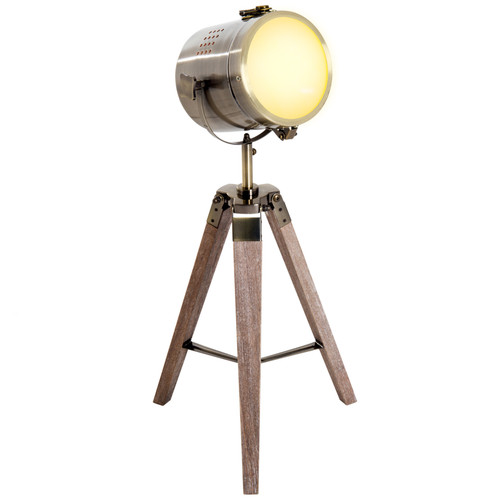 Floor lamp 33l wood - lamp,, 33l-wood/bronze